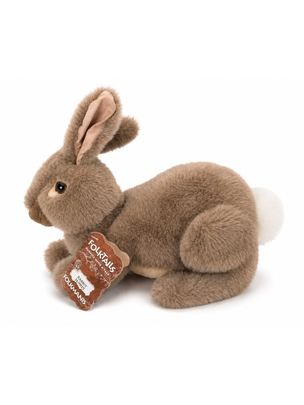 Vintage NWT Folkmanis Brown  Cottontail Rabbit Hand Puppet Plush